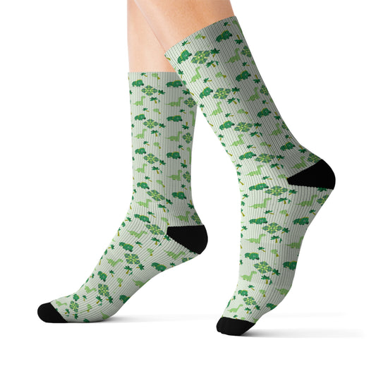 Green Dino Diamond Socks