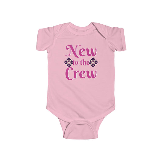 New to the Crew Infant Bodysuit Pink Diamond