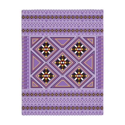 Purple Velveteen Microfiber Blanket (Two-sided print)
