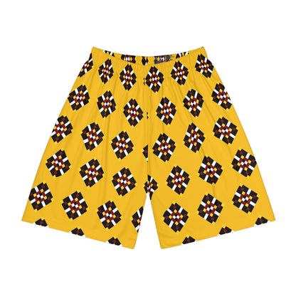 Men’s Diamond Yellow Sports Shorts