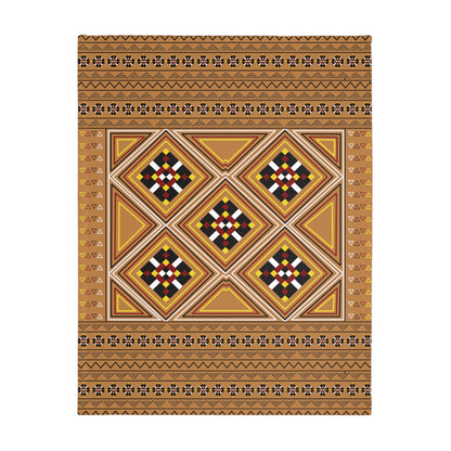 Light Brown Velveteen Microfiber Blanket (Two-sided print)