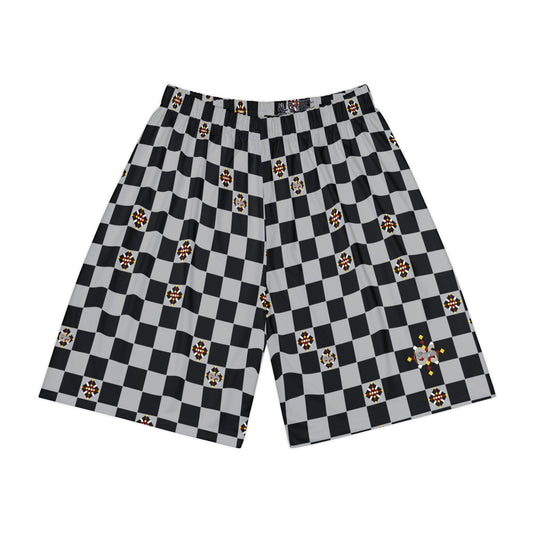 Checkered Men’s Sports Shorts